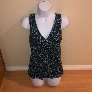 Nordstrom’s sleeveless ruffled blouse - multicolored